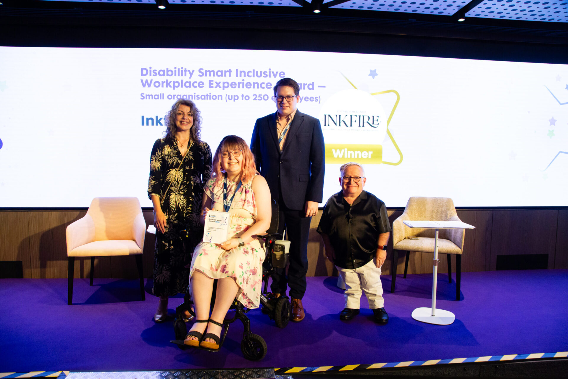 Disability smart inclusive workplace experience award small organisation 2025 scaled 1 - Image in article: Inkfire wins Disability Smart Award 2025 